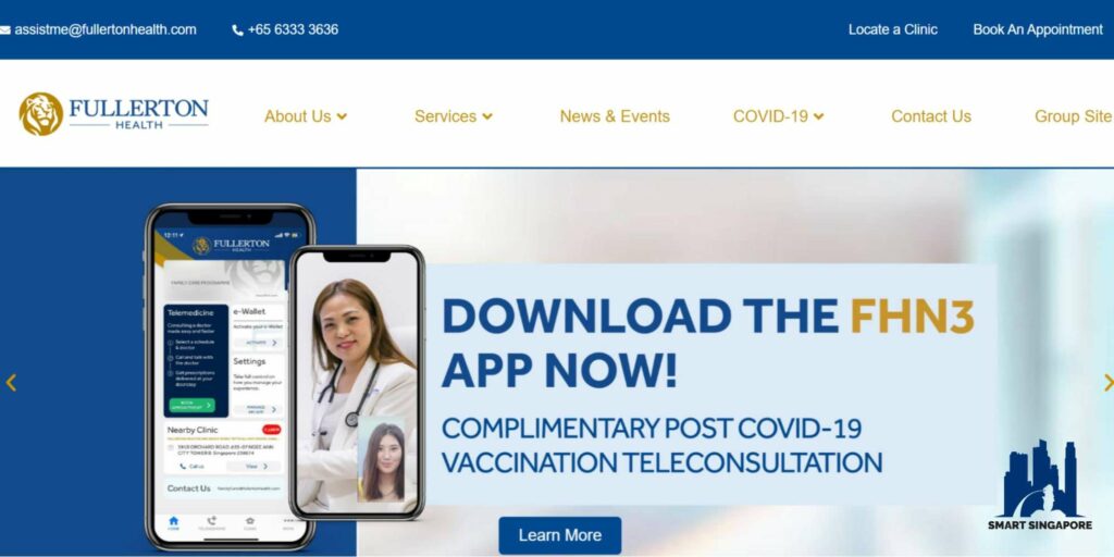 Fullerton Health Screening's Homepage