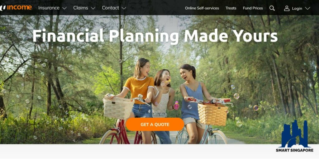 NTUC Income at Tampines Point's Homepage