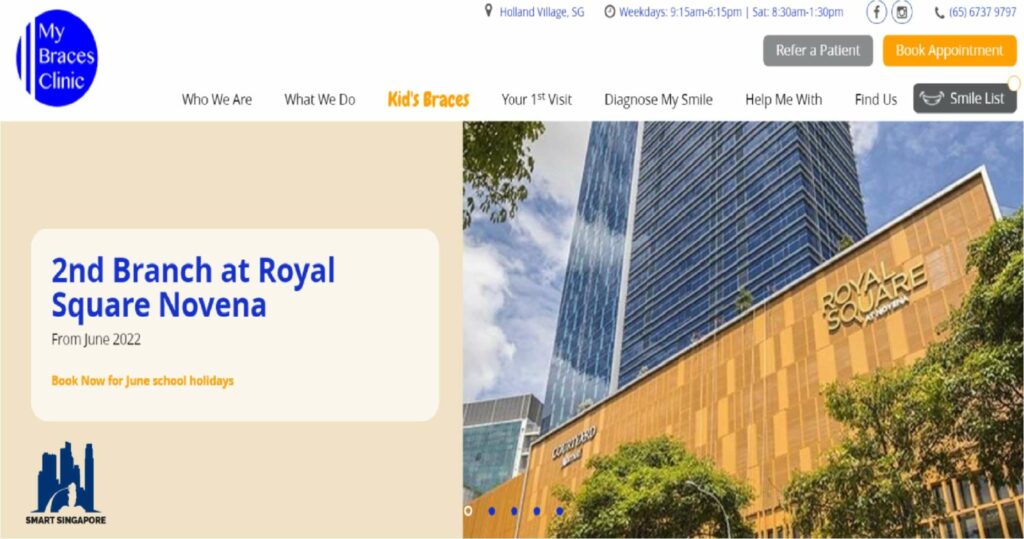 Braces Clinic Homepage