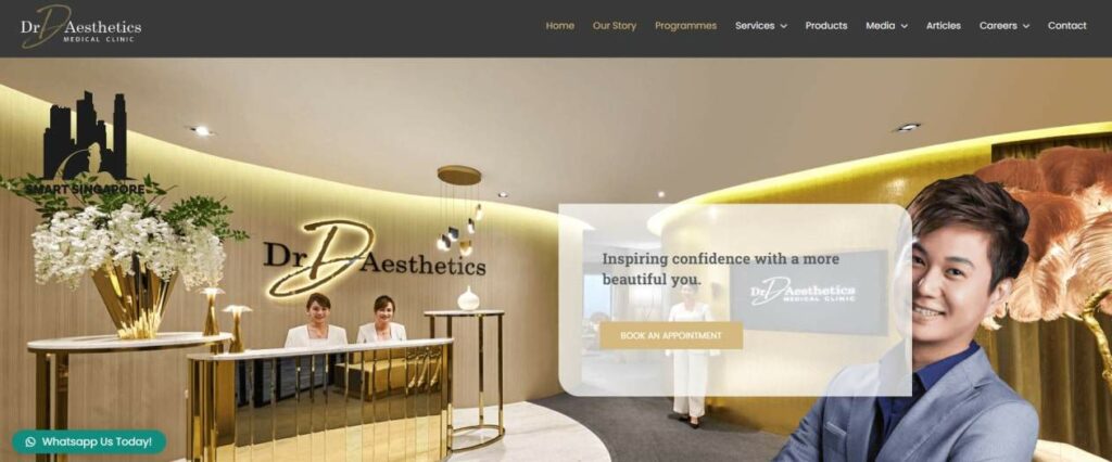 Dr D Aesthetics Medical Clinic homepage