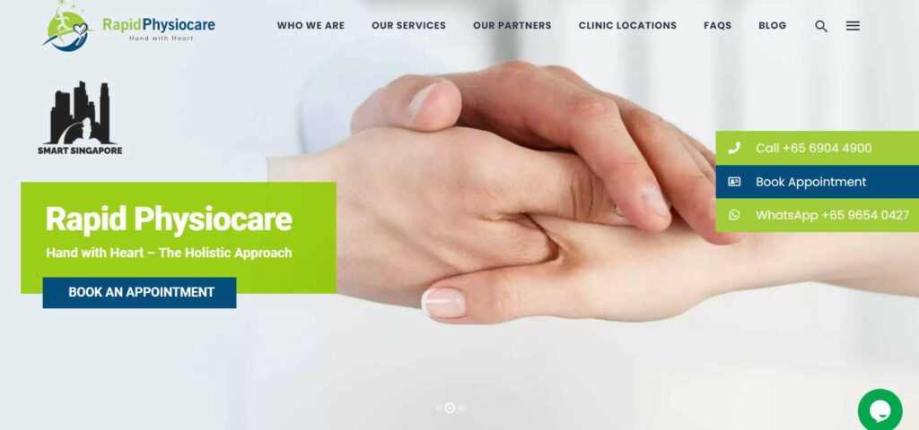 Rapid Physiocare homepage