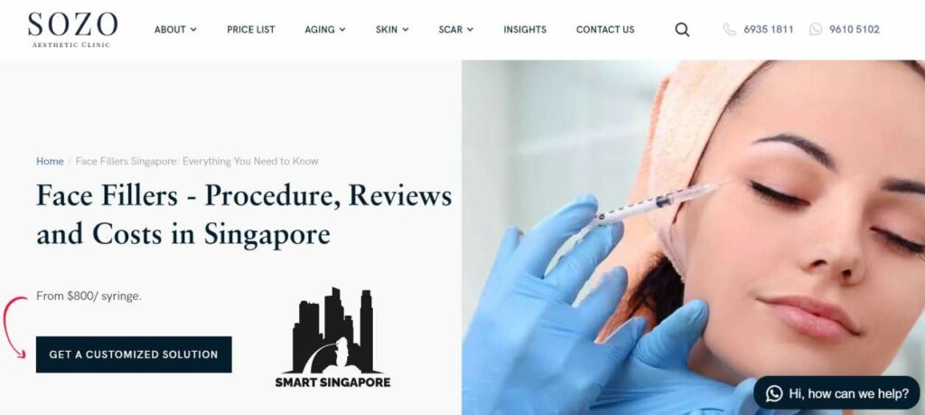 Sozo Aesthetic Clinic Homepage