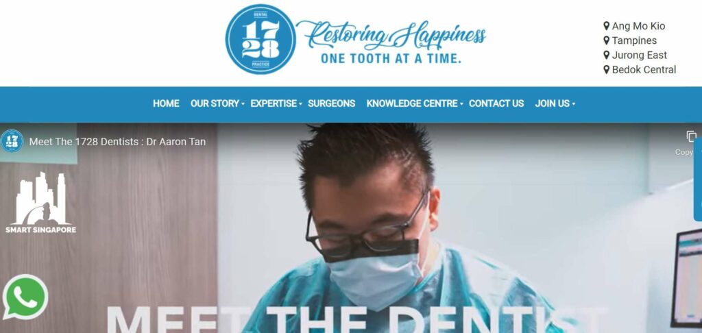 1728 Dental Practice Homepage