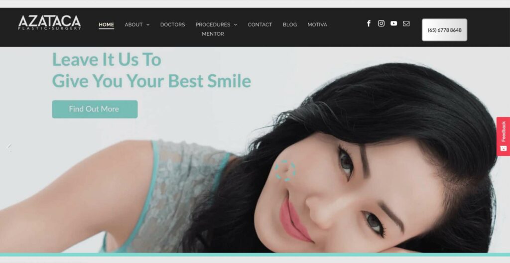 AZATACA Plastic Surgery - Dr. Terence Goh Homepage