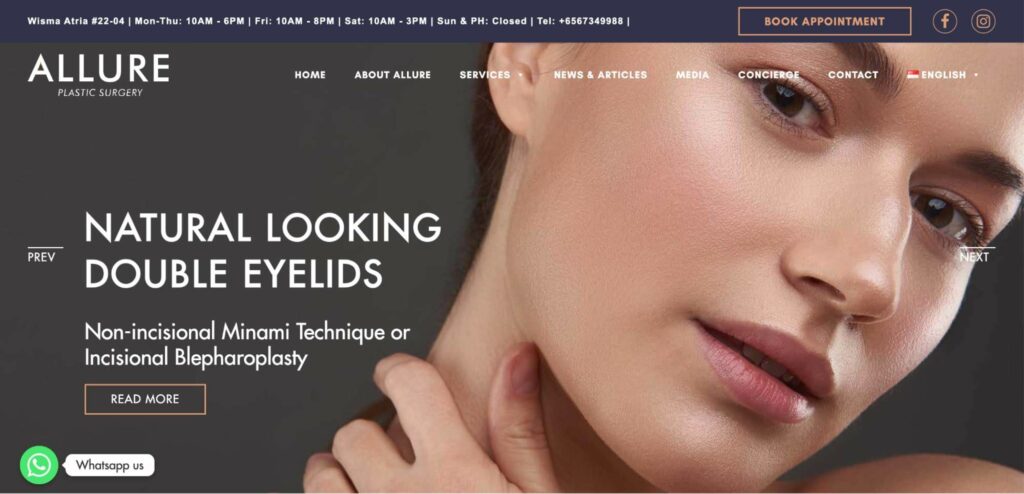 Allure Plastic Surgery Homepage