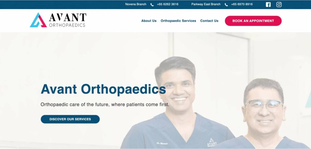 Avant Orthopaedics Homepage
