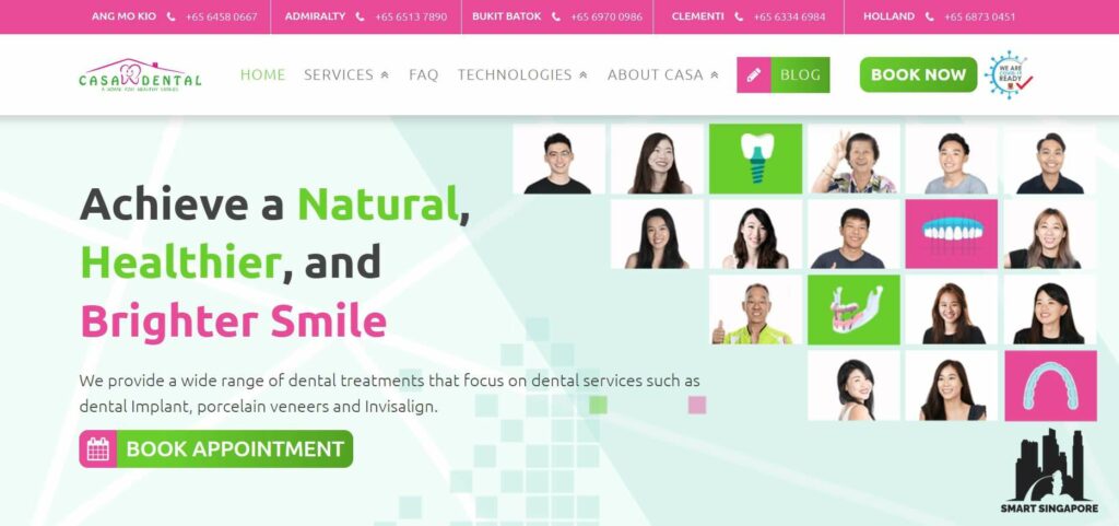 Casa Dental Homepage
