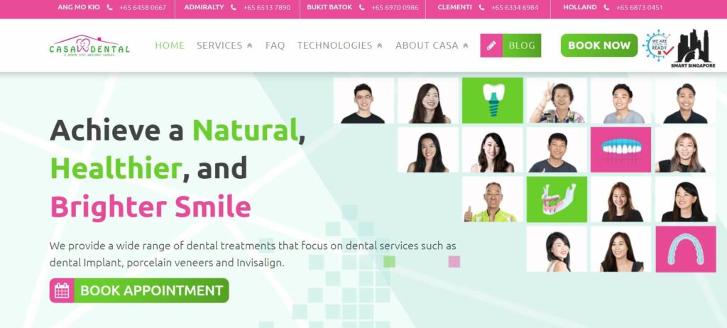 Casa Dental Homepage
