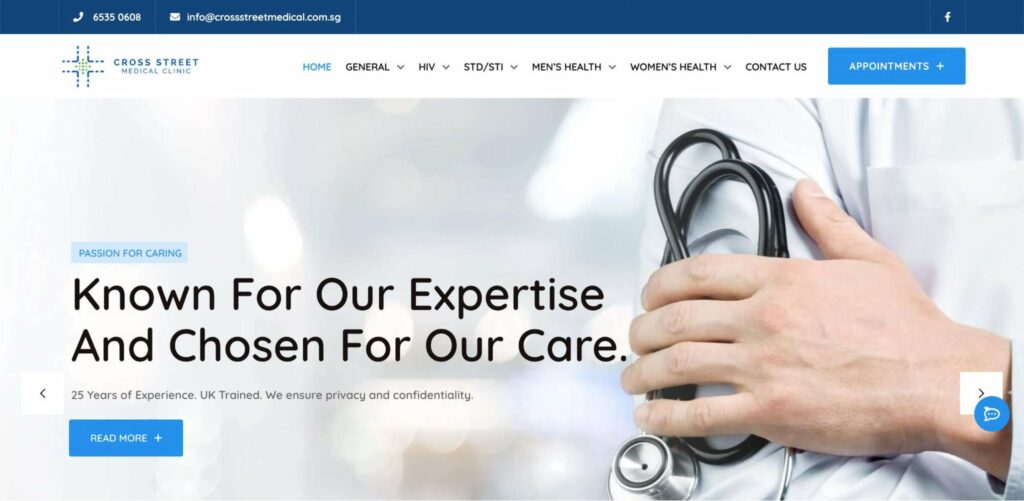 Cross Street Medical Clinic Homepage