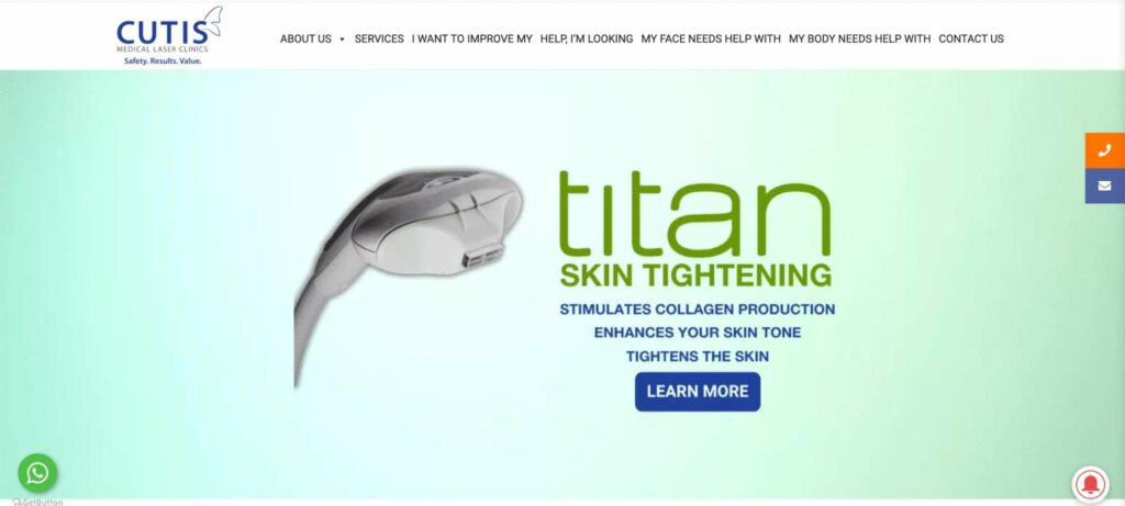 Cutis Medical Laser Clinics Homepage