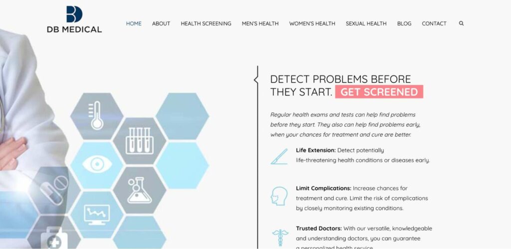 DB Medical Women’s and Men’s Health Clinic Homepage