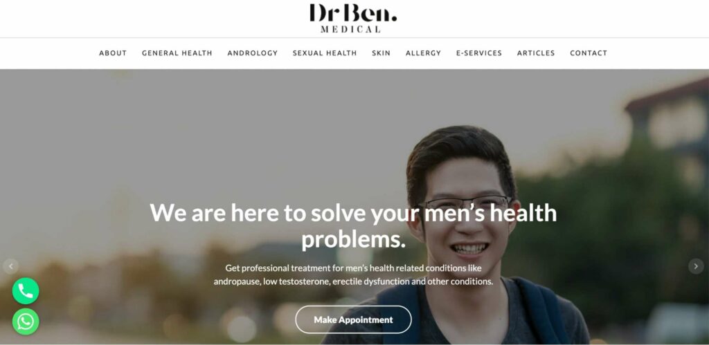 Dr Ben Medical Homepage