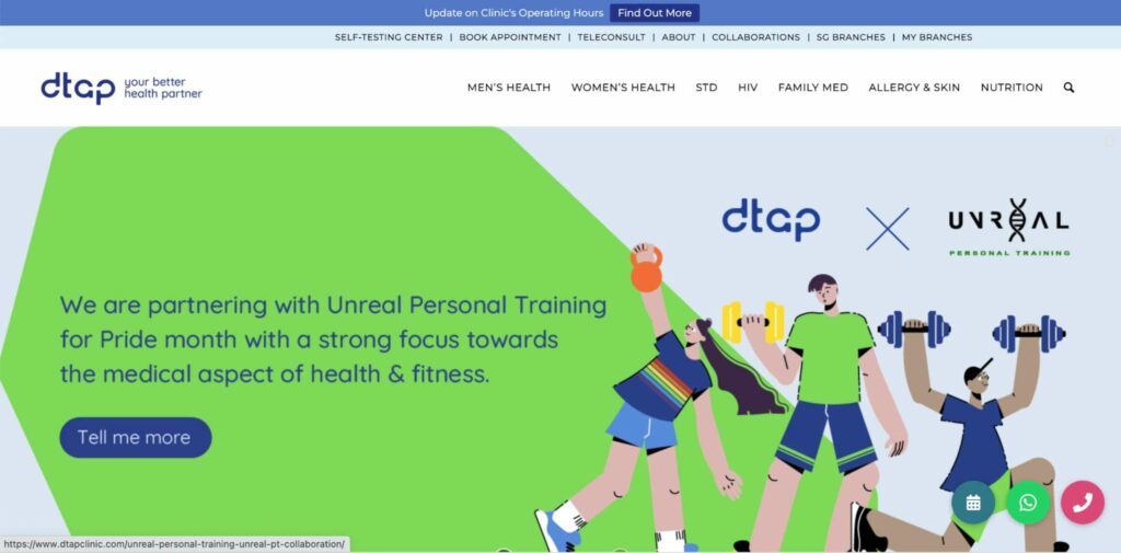 Dr Tan & Partners Clinic (DTAP) Homepage