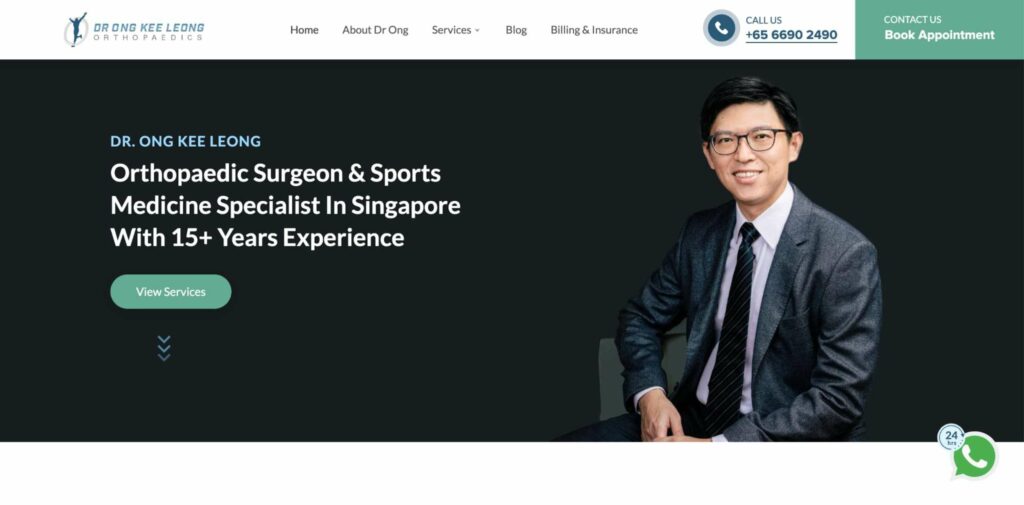 Dr. Ong Kee Leong Orthopaedics Homepage