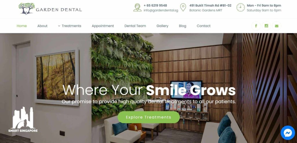 Garden Dental Clinic Homepage