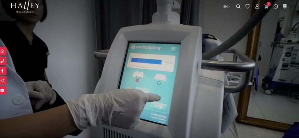 Halley Medical Aesthetics Homepage