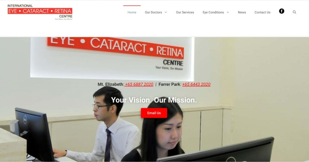 International Eye Cataract Retina Centre Homepage