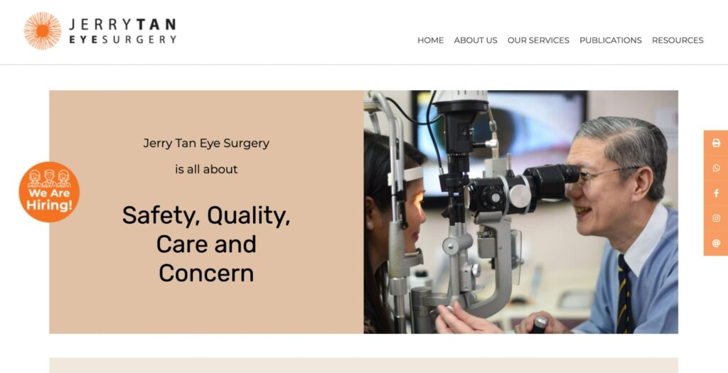 Jerry Tan Eye Surgery Homepage