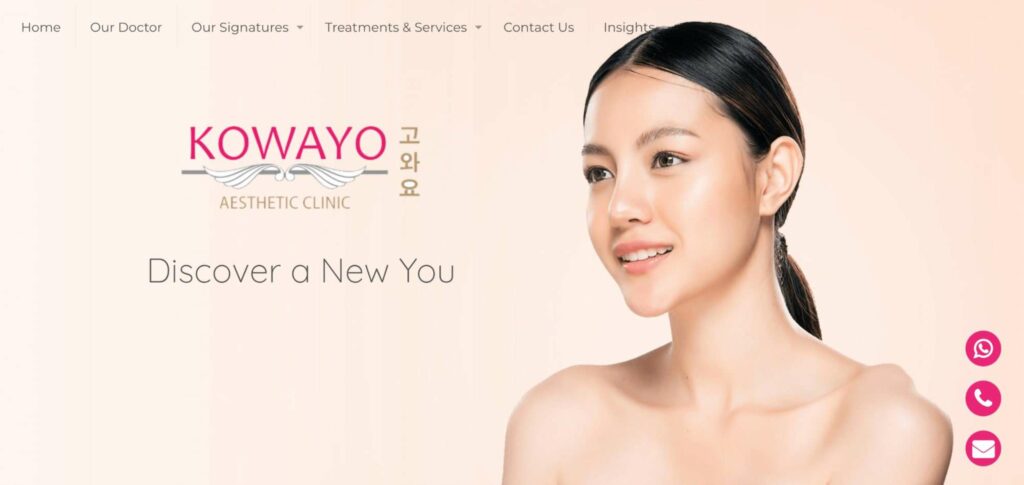 Kowayo Aesthetic Clinic Homepage
