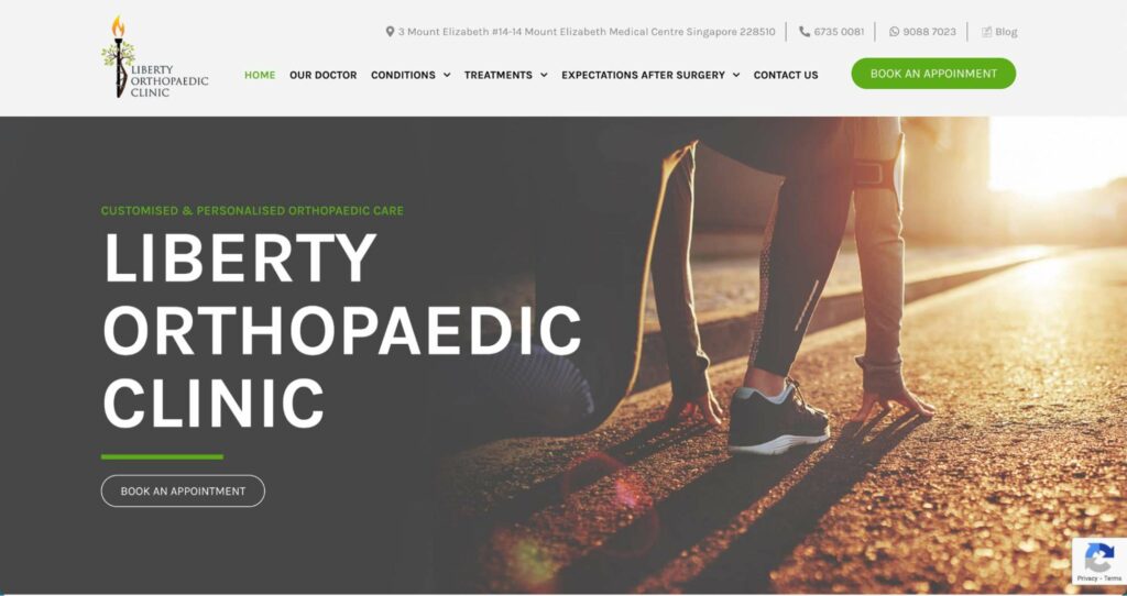 Liberty Orthopaedic Clinic - Dr Lee Eu Jin Homepage