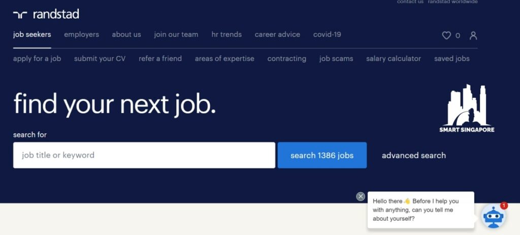 Randstad Homepage