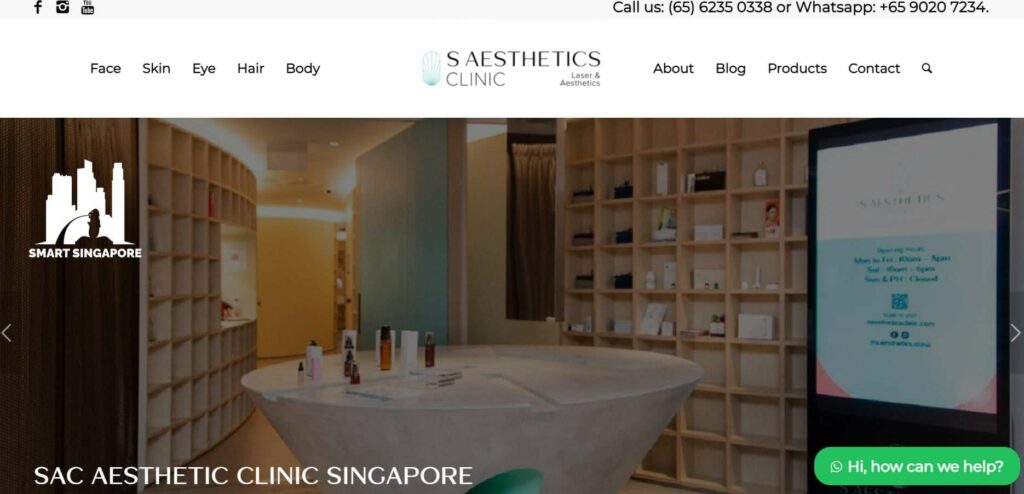 S Aesthetics Clinic Homepage