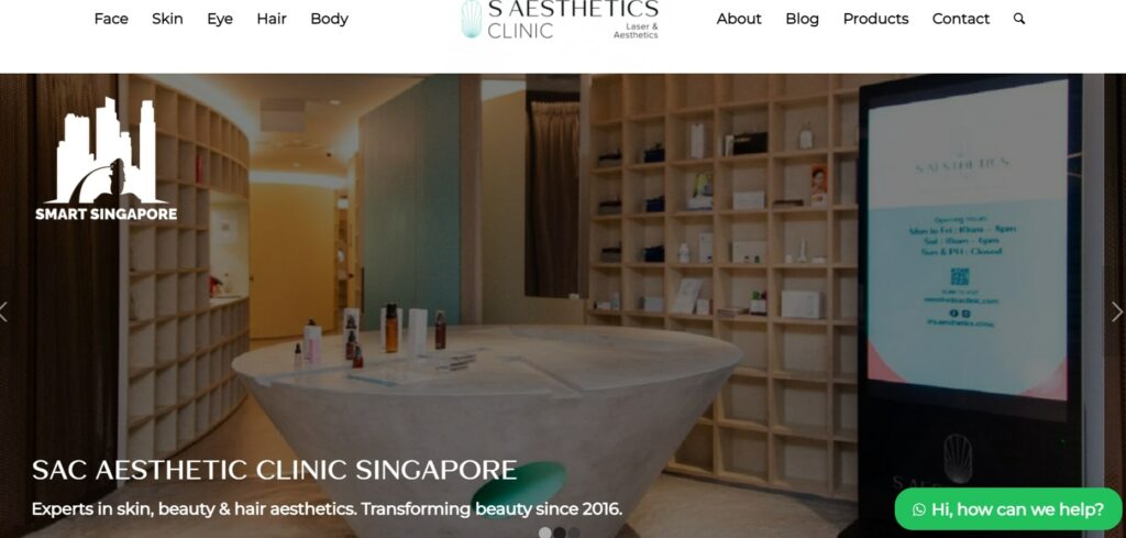 S Aesthetics Clinic Homepage