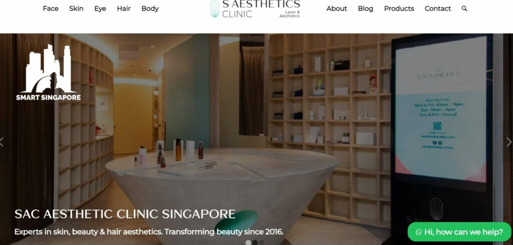 S Aesthetics Clinic Homepage