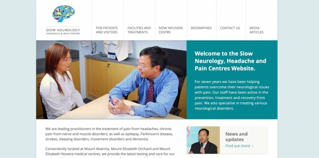 Siow Neurology Headache & Pain Centre Homepage