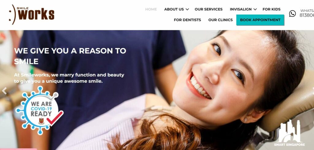 Smilework Dental Homepage