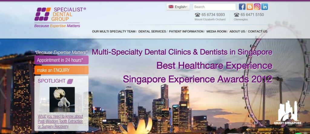 Specialist Dental Group Homepage