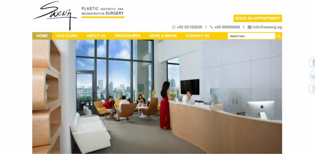 Sweng Plastic Aesthetic and Reconstructive Surgery Homepage