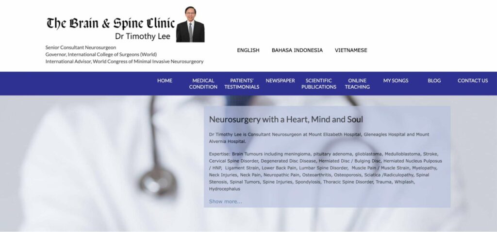 The Brain & Spine Clinic Homepage