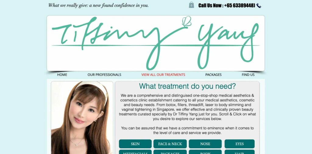 Tiffiny Yang Aesthetics & Surgery Homepage