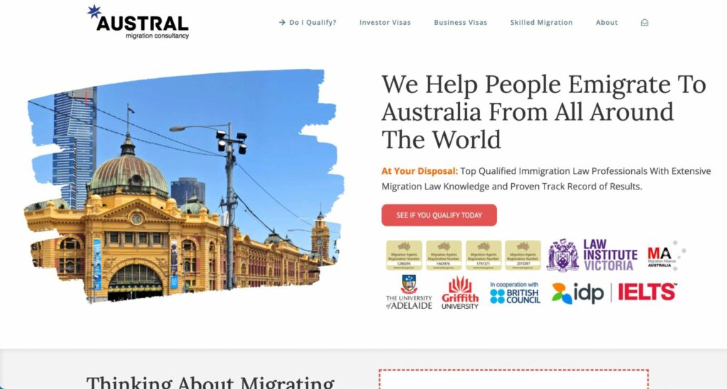 Austral Migration Consultancy Homepage