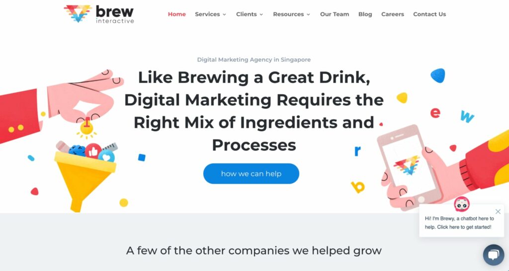 Brew Interactive Homepage