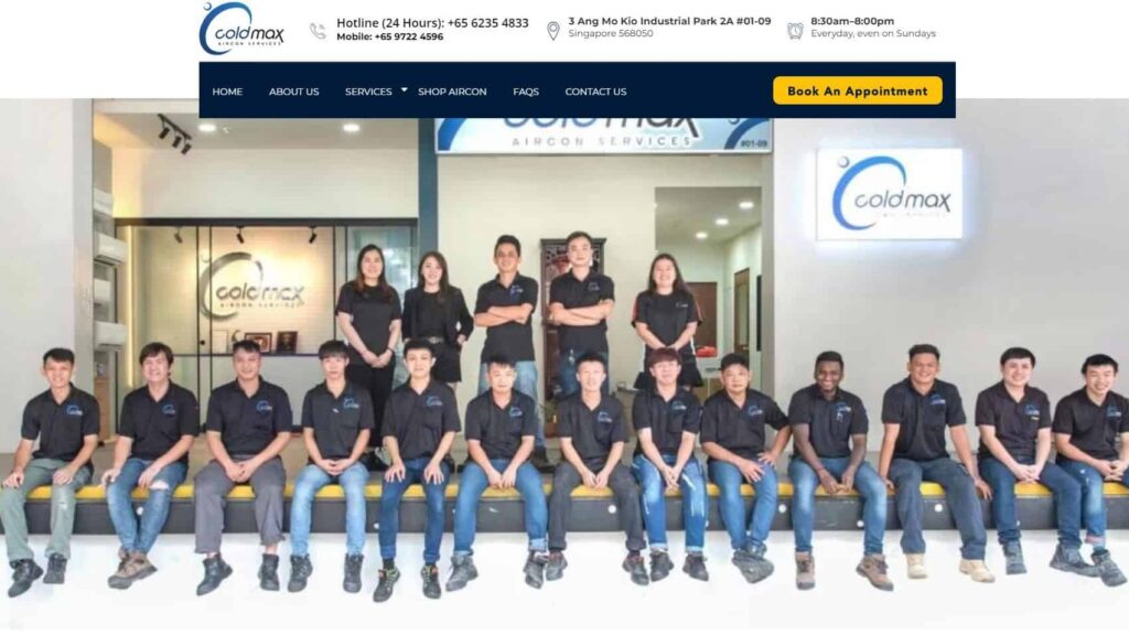 Cold Max Aircon Services Homepage