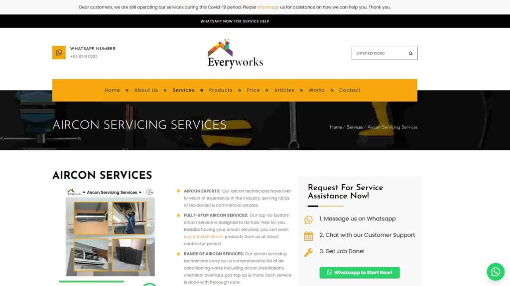 Everyworks Homepage