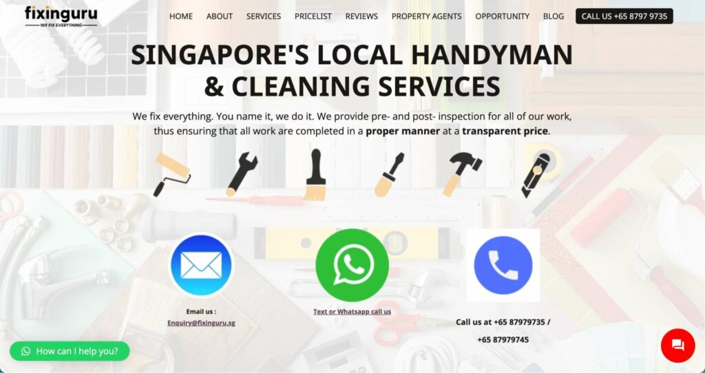 FixinGuru Homepage
