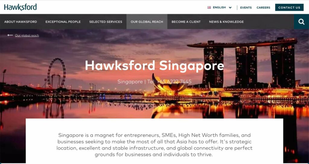 Hawksford Homepage
