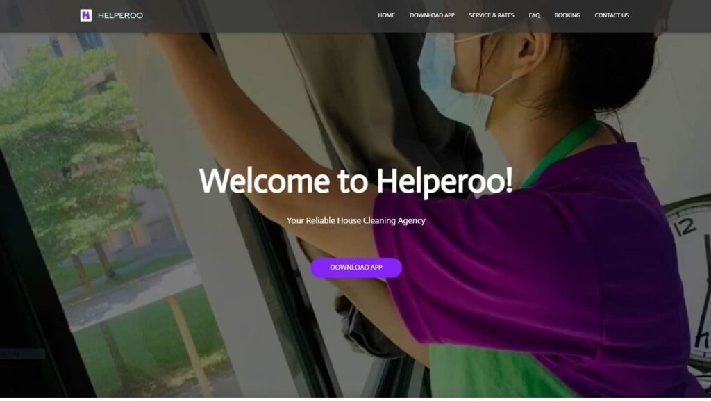 Helperoo Homepage