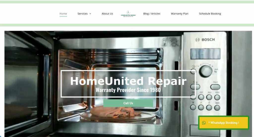 HomeUnited Repair Services Homepage