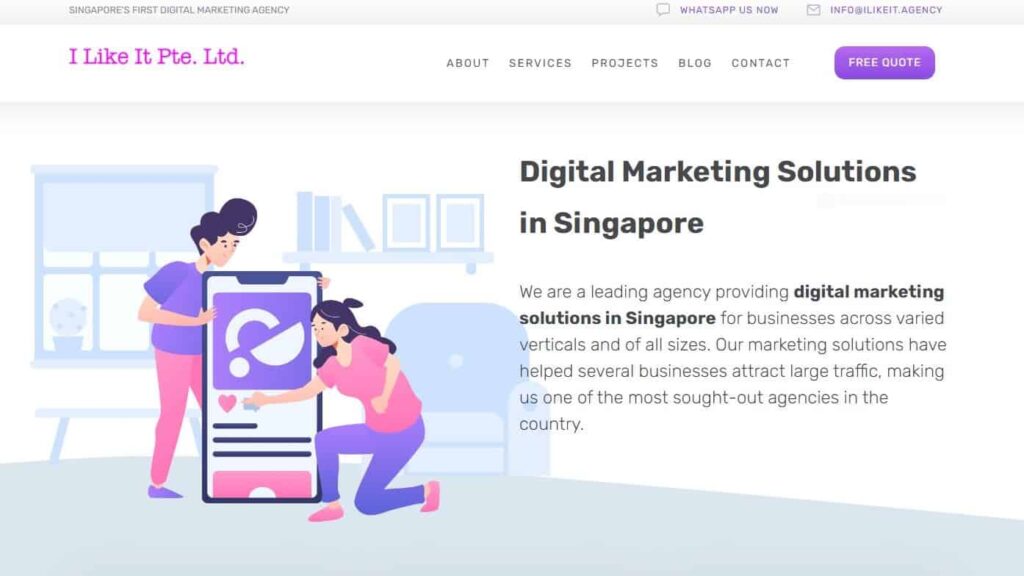 I Like It Pte. Ltd. Homepage