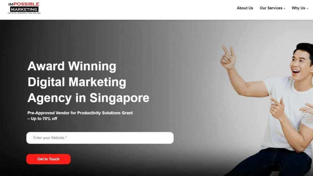 Impossible Marketing Homepage