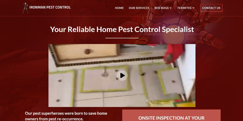 Ironman Pest Control Homepage