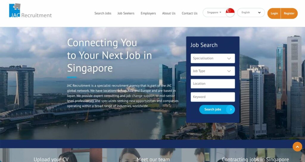 JAC Recruitment Homepage