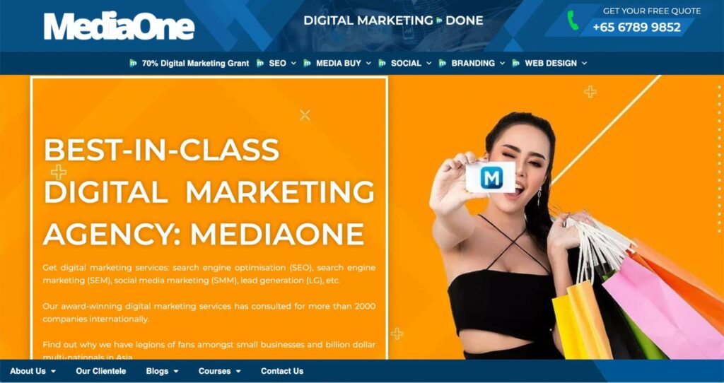 MediaOne Digital Marketing Agency Homepage