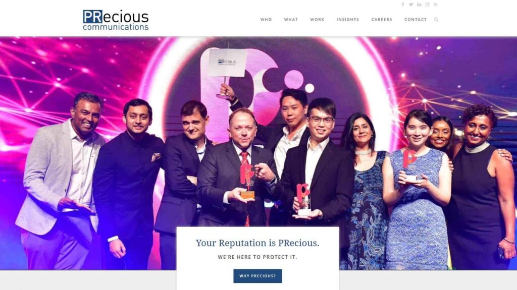 PRecious Communications Homepage