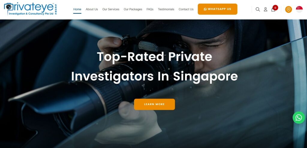 Privateye Investigation and Consultancy Homepage