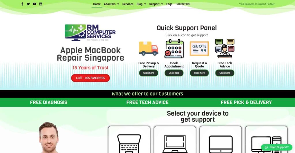 RM Computer Services' Homepage